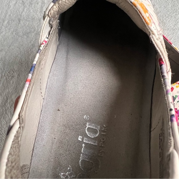 Alegria Keli Pollack Slip-On Paint Splatter Leather Professional Clogs White 37 - Picture 11 of 16